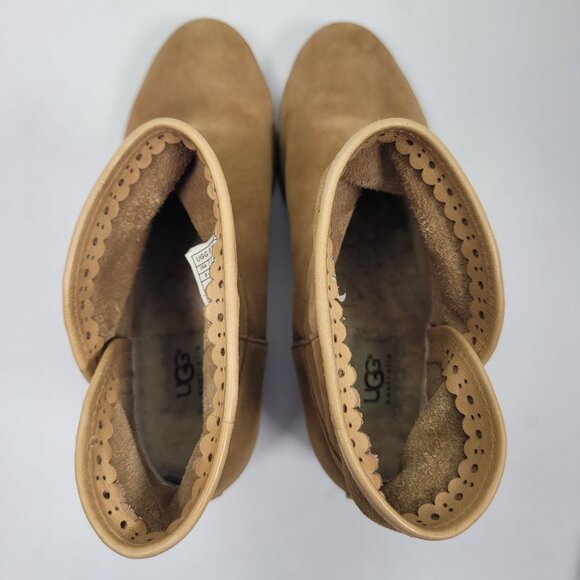 UGG Darling Women's Brown Ankle Boots S/N 1004367 US Size 8 - Picture 5 of 9